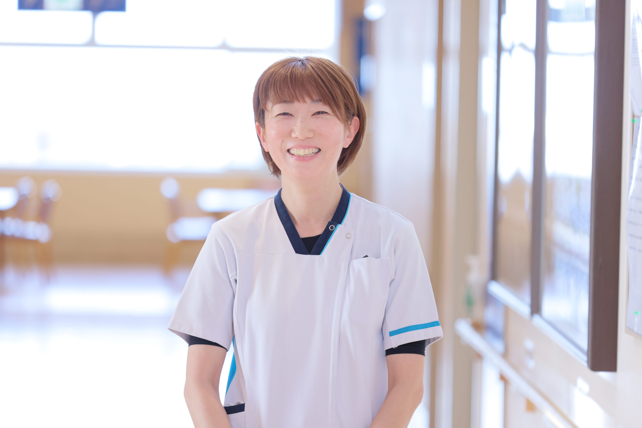 大阪府岸和田市にある三次救急病院・岸和田徳洲会病院の予約外来/心臓リハビリテーション室で働く看護師